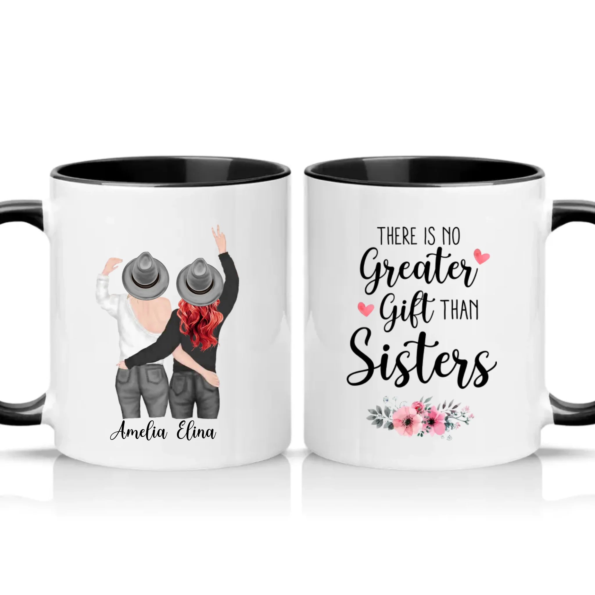Two Tone 11oz Mug Black