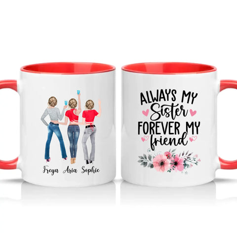 Two Tone 11oz Mug Red