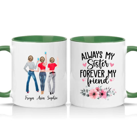 Two Tone 11oz Mug Racing Green