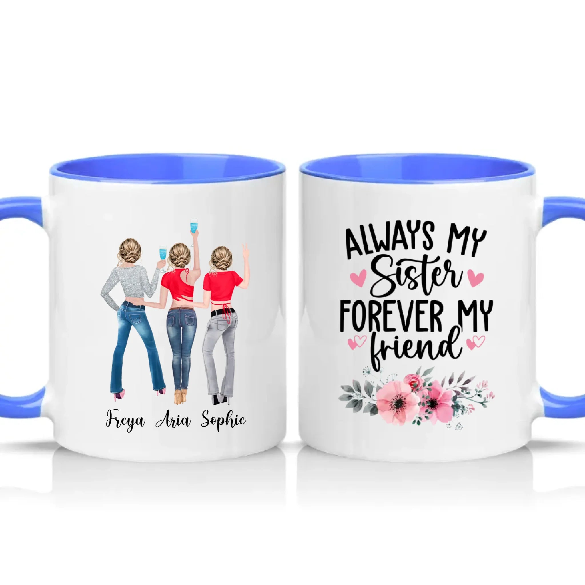 Two Tone 11oz Mug Medium Blue