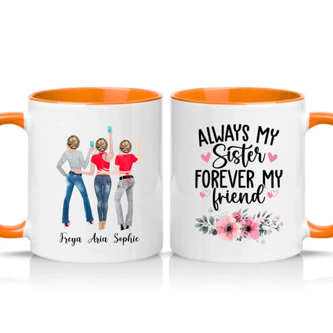Two Tone 11oz Mug Orange