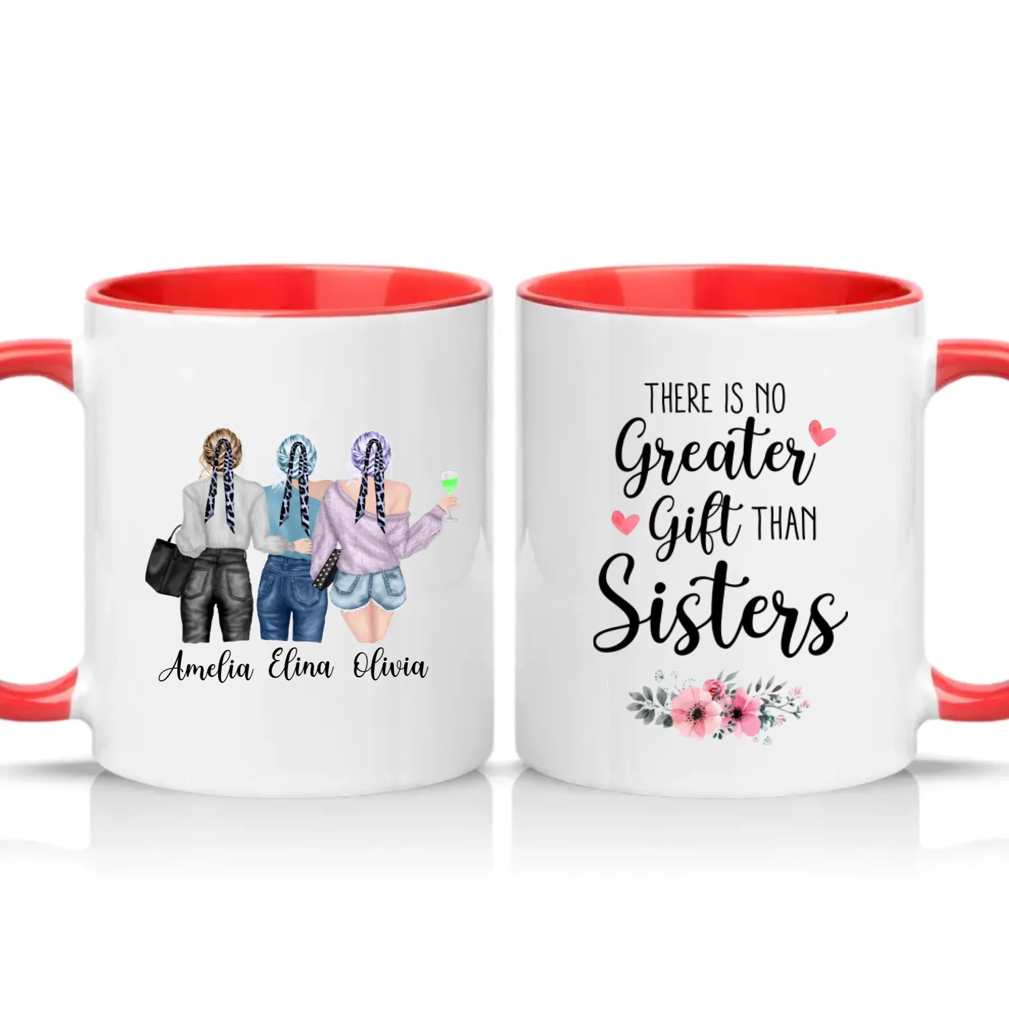 Two Tone 11oz Mug Red