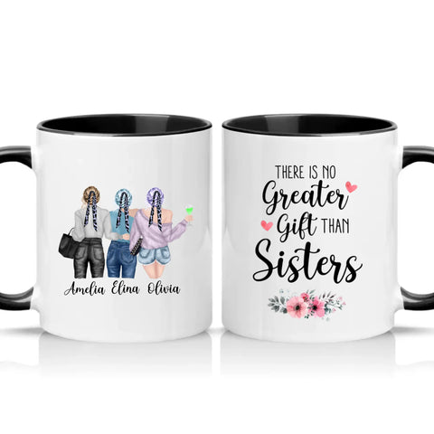 Two Tone 11oz Mug Black
