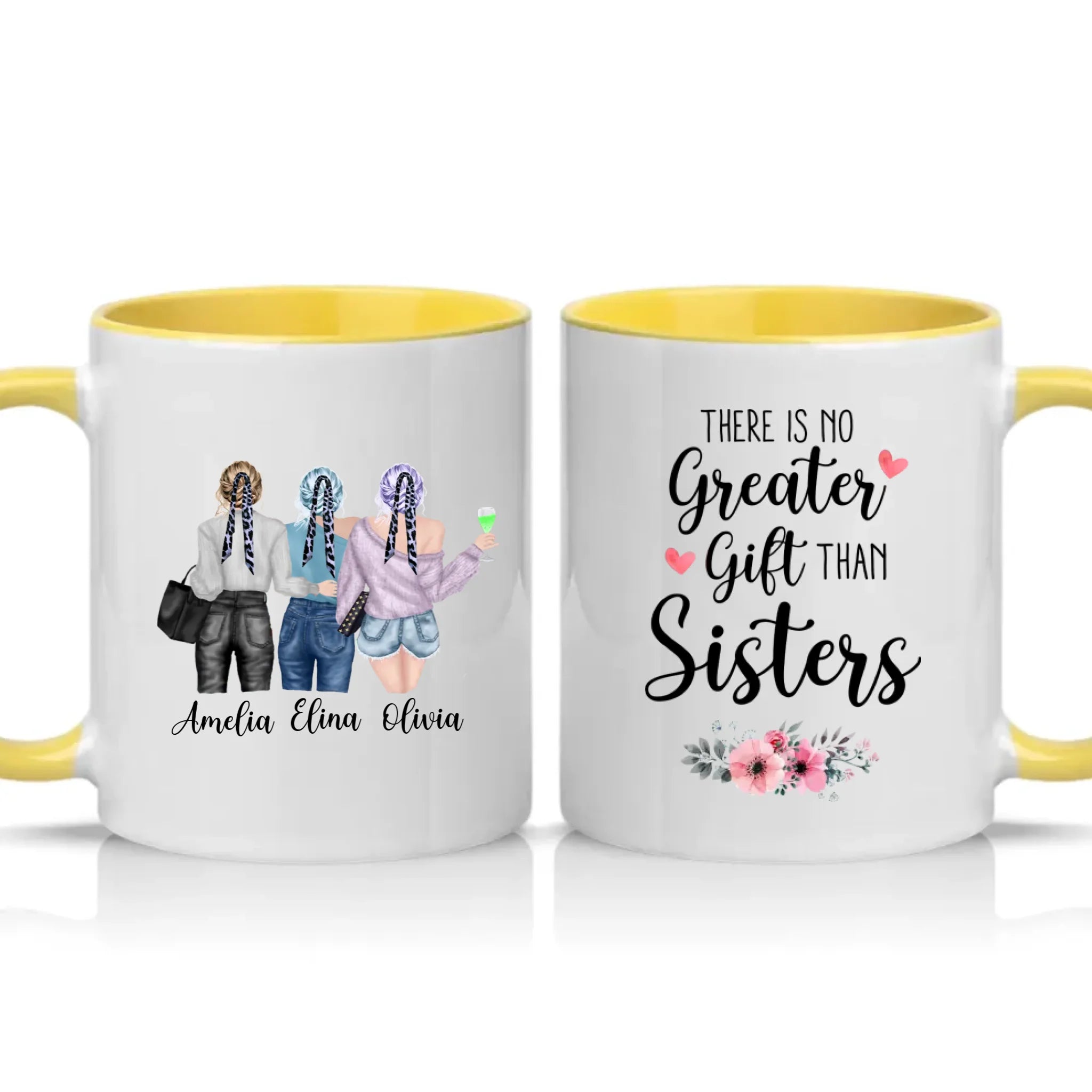 Two Tone 11oz Mug Yellow