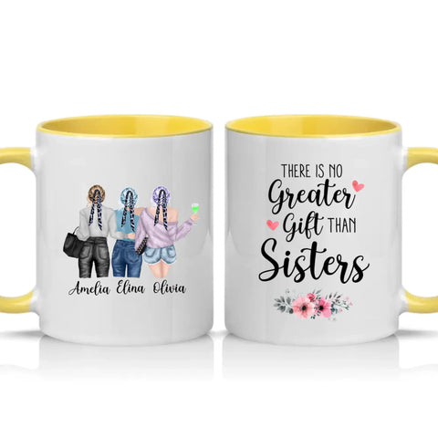 Two Tone 11oz Mug Yellow