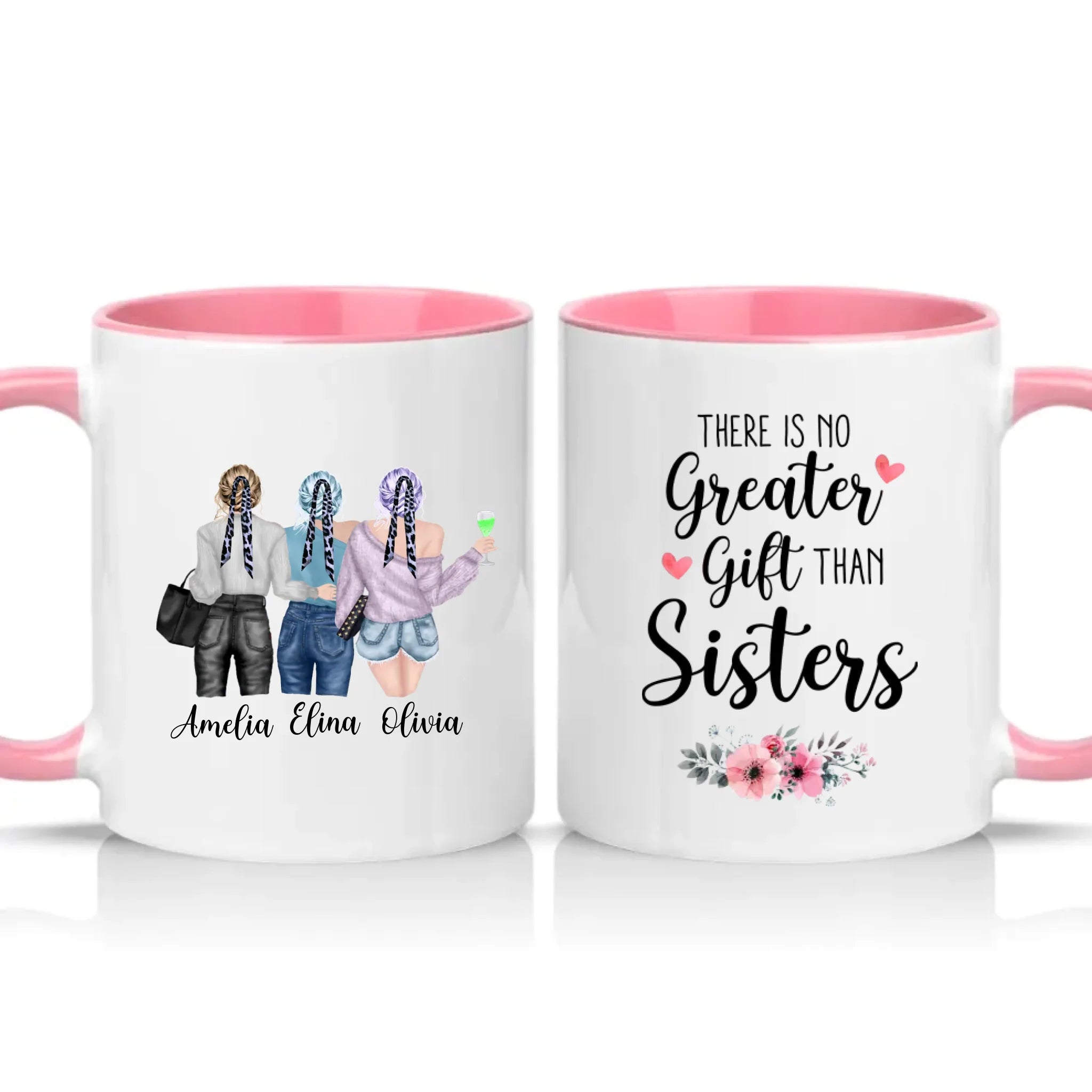 Two Tone 11oz Mug Pink
