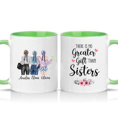 Two Tone 11oz Mug Green