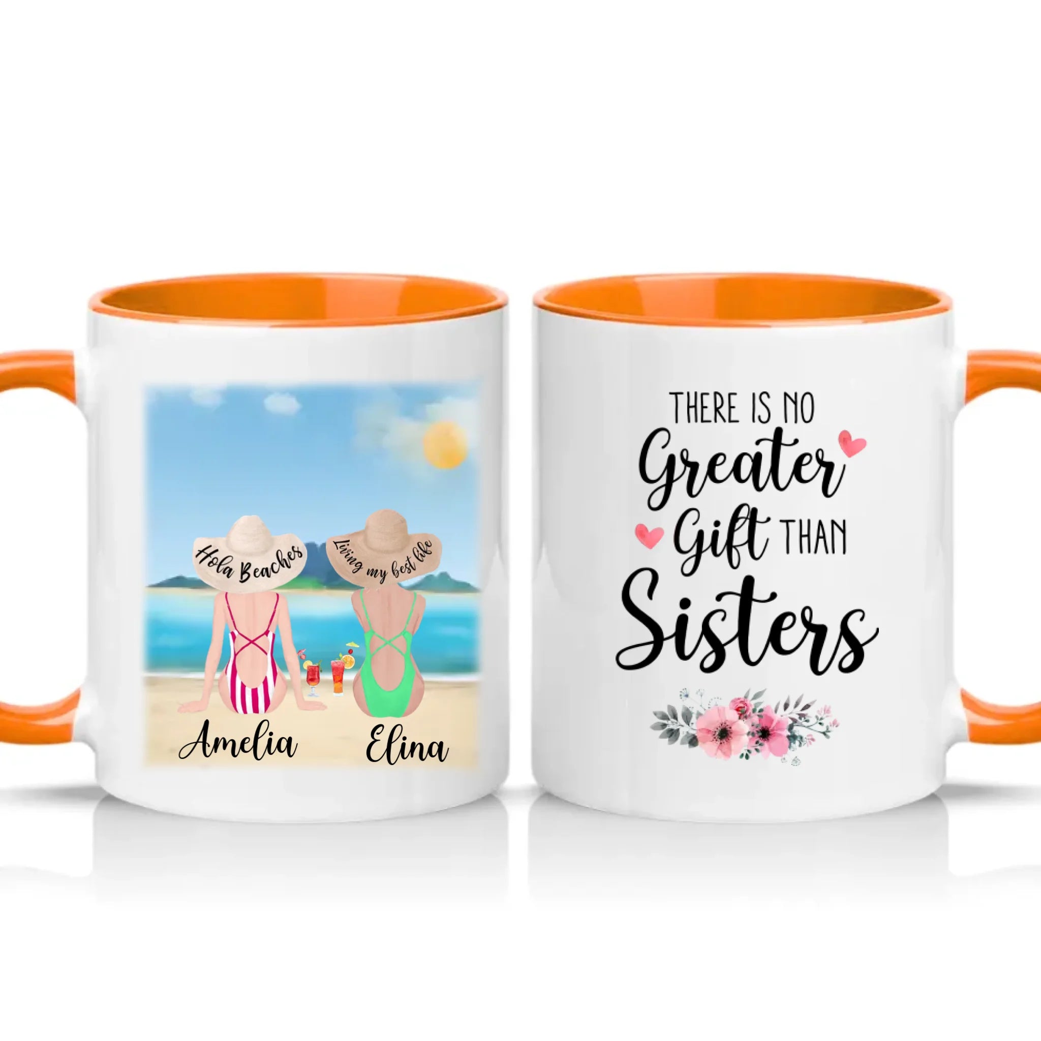 Two Tone 11oz Mug Orange