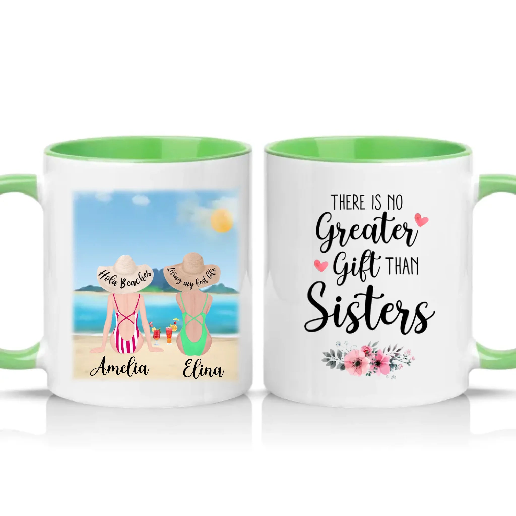 Two Tone 11oz Mug Green