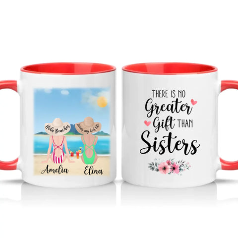 Two Tone 11oz Mug Red