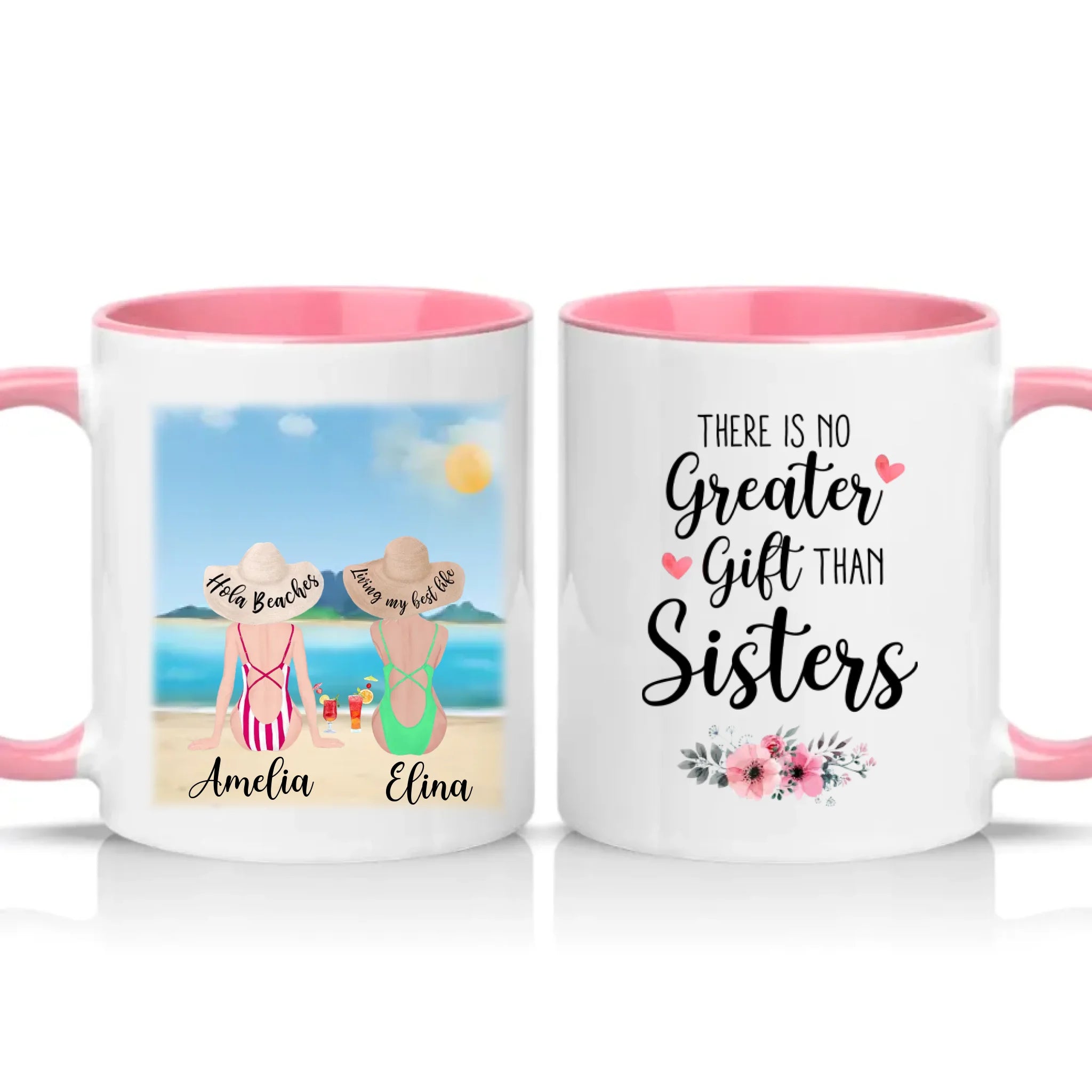 Two Tone 11oz Mug Pink