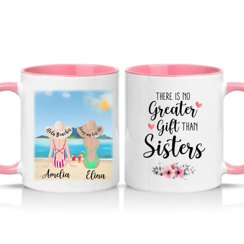 Two Tone 11oz Mug Pink