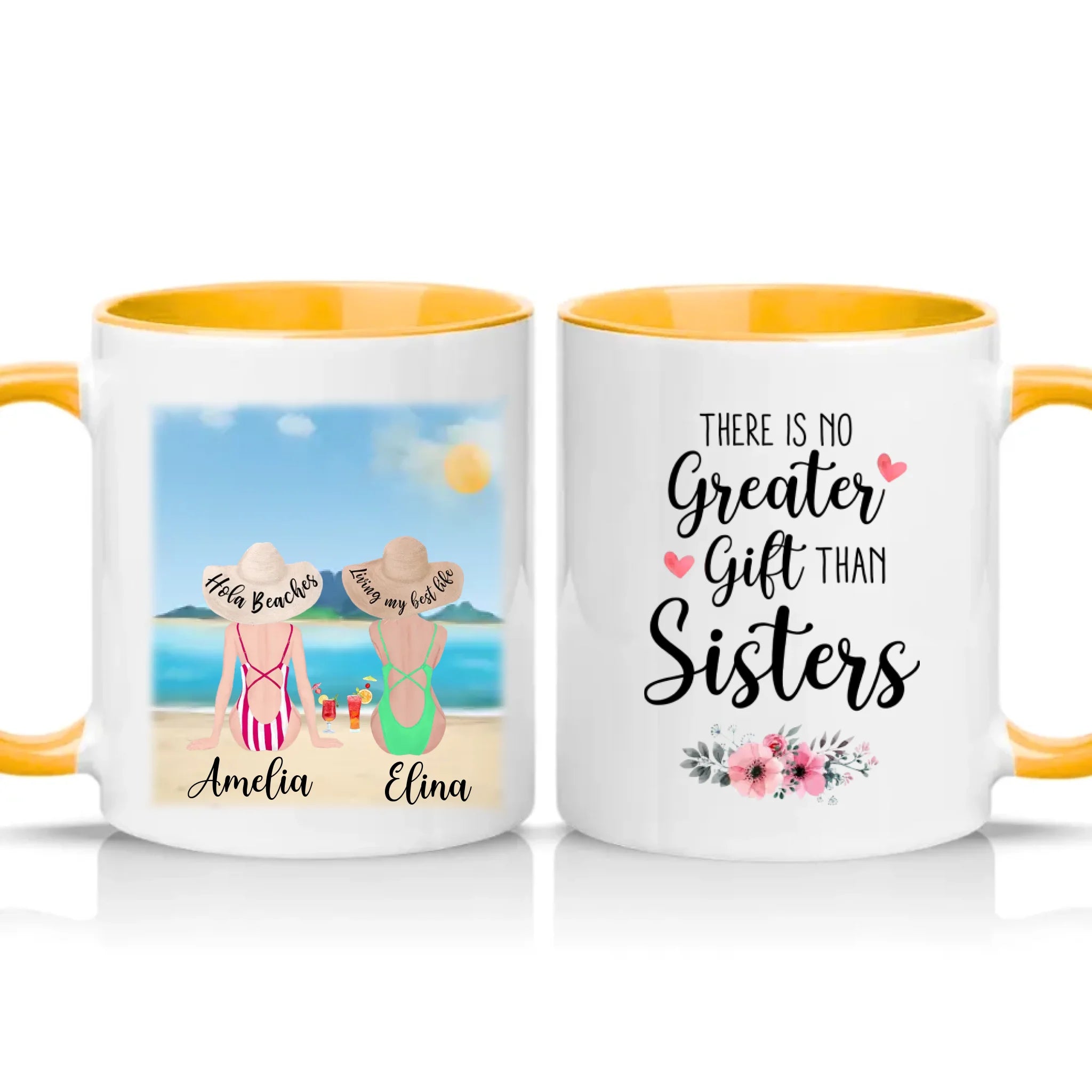 Two Tone 11oz Mug Golden Yellow