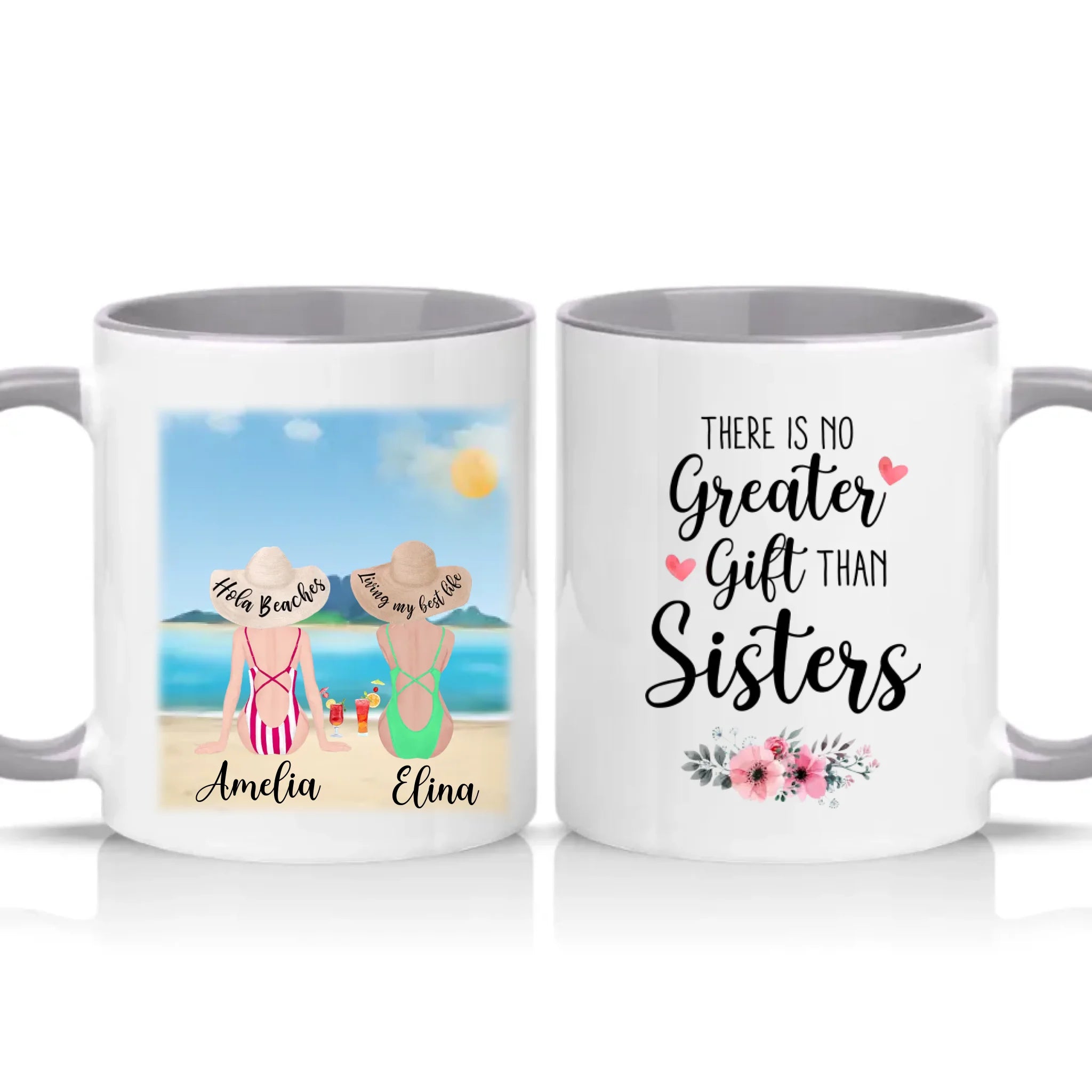 Two Tone 11oz Mug Grey