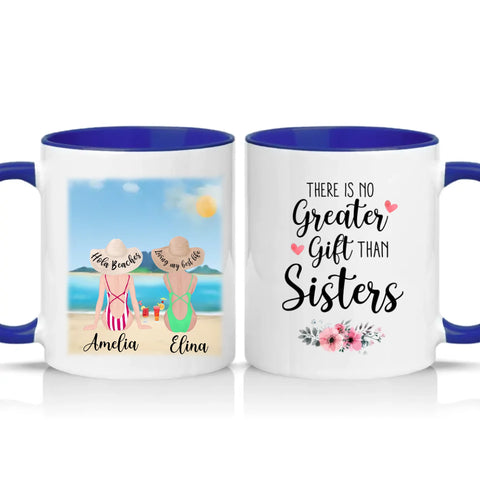 Two Tone 11oz Mug Dark Blue