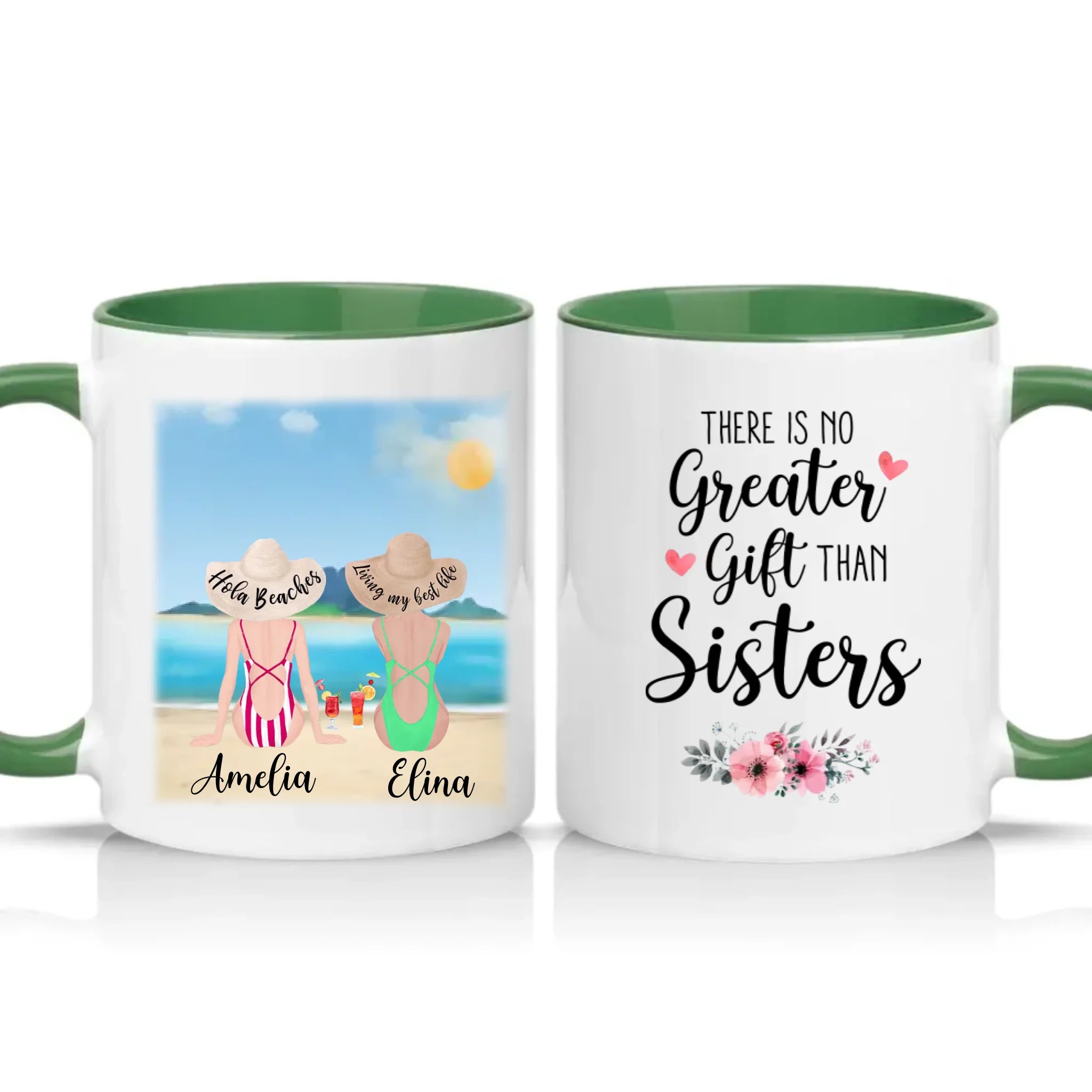 Two Tone 11oz Mug Racing Green