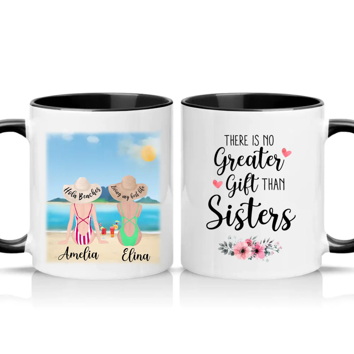 Two Tone 11oz Mug Black