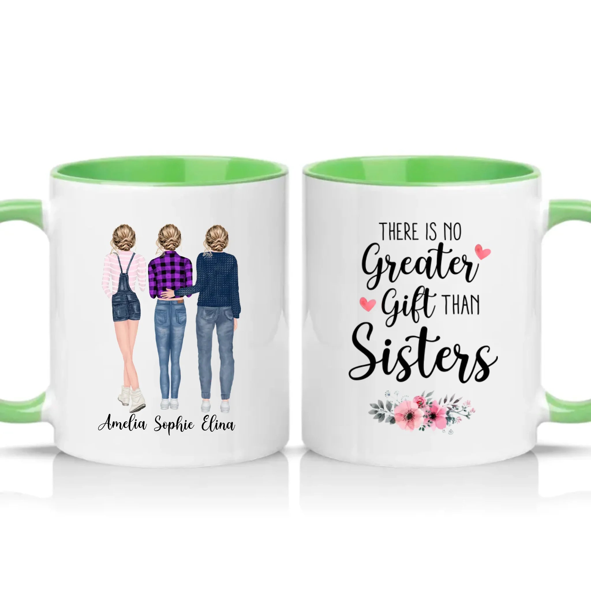 Two Tone 11oz Mug Green