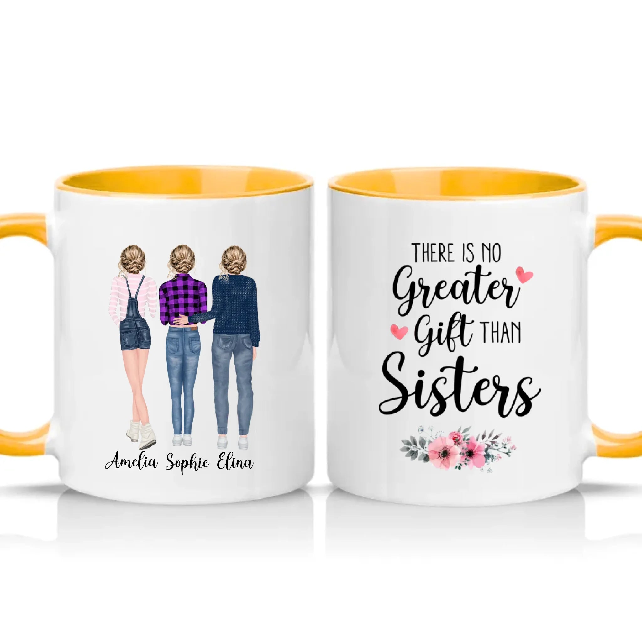 Two Tone 11oz Mug Golden Yellow