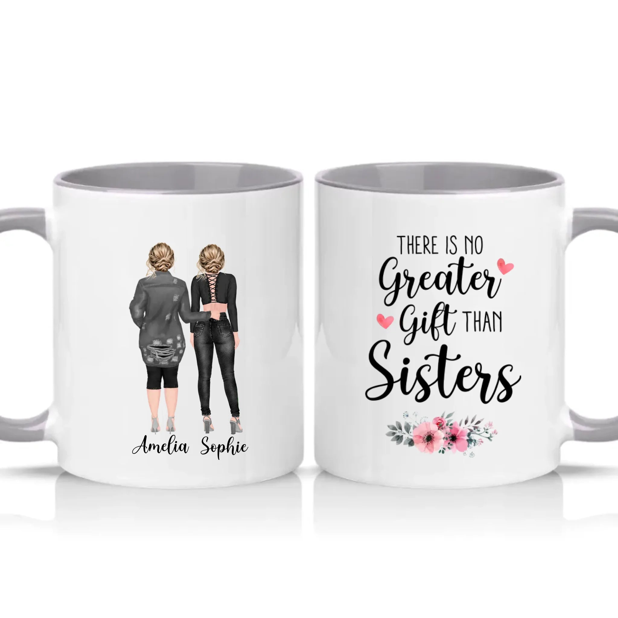 Two Tone 11oz Mug Grey