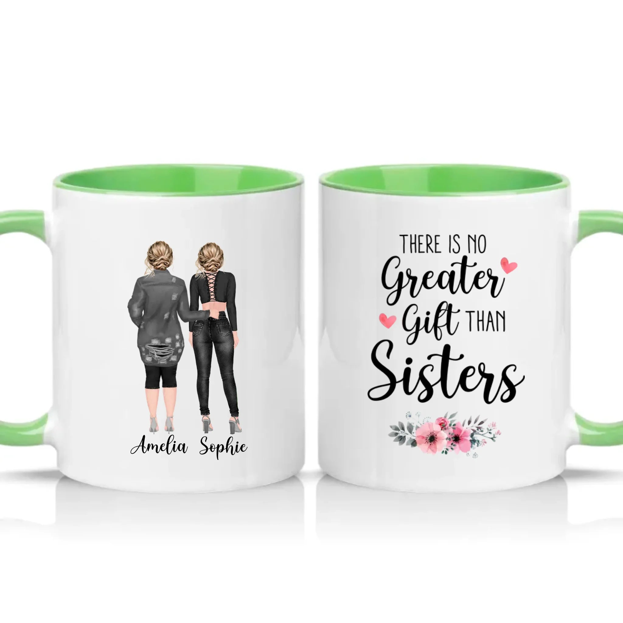 Two Tone 11oz Mug Green