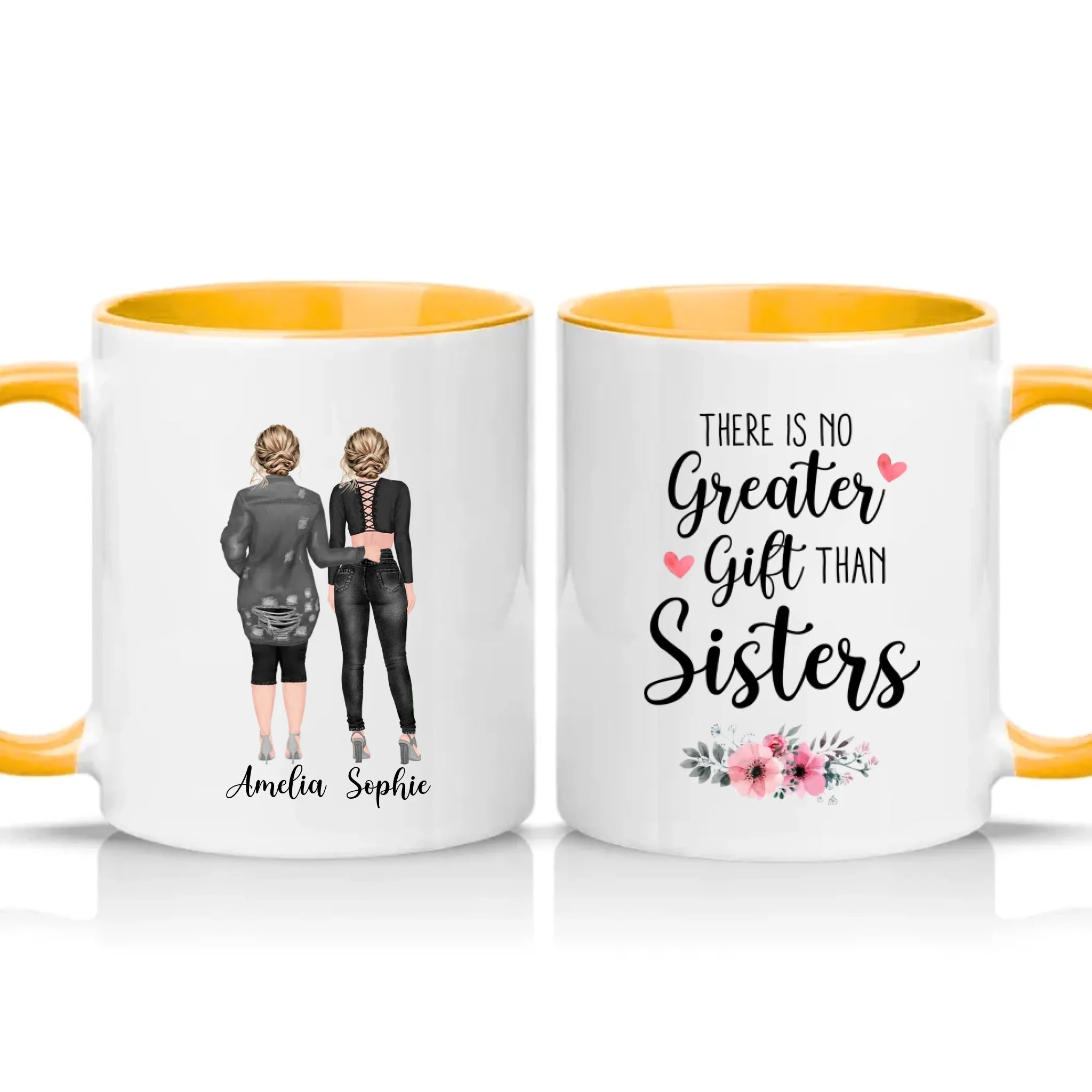 Two Tone 11oz Mug Golden Yellow