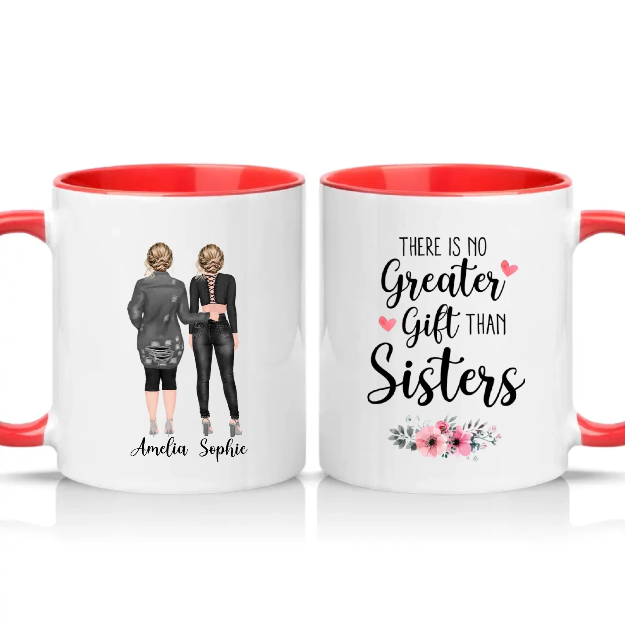 Two Tone 11oz Mug Red