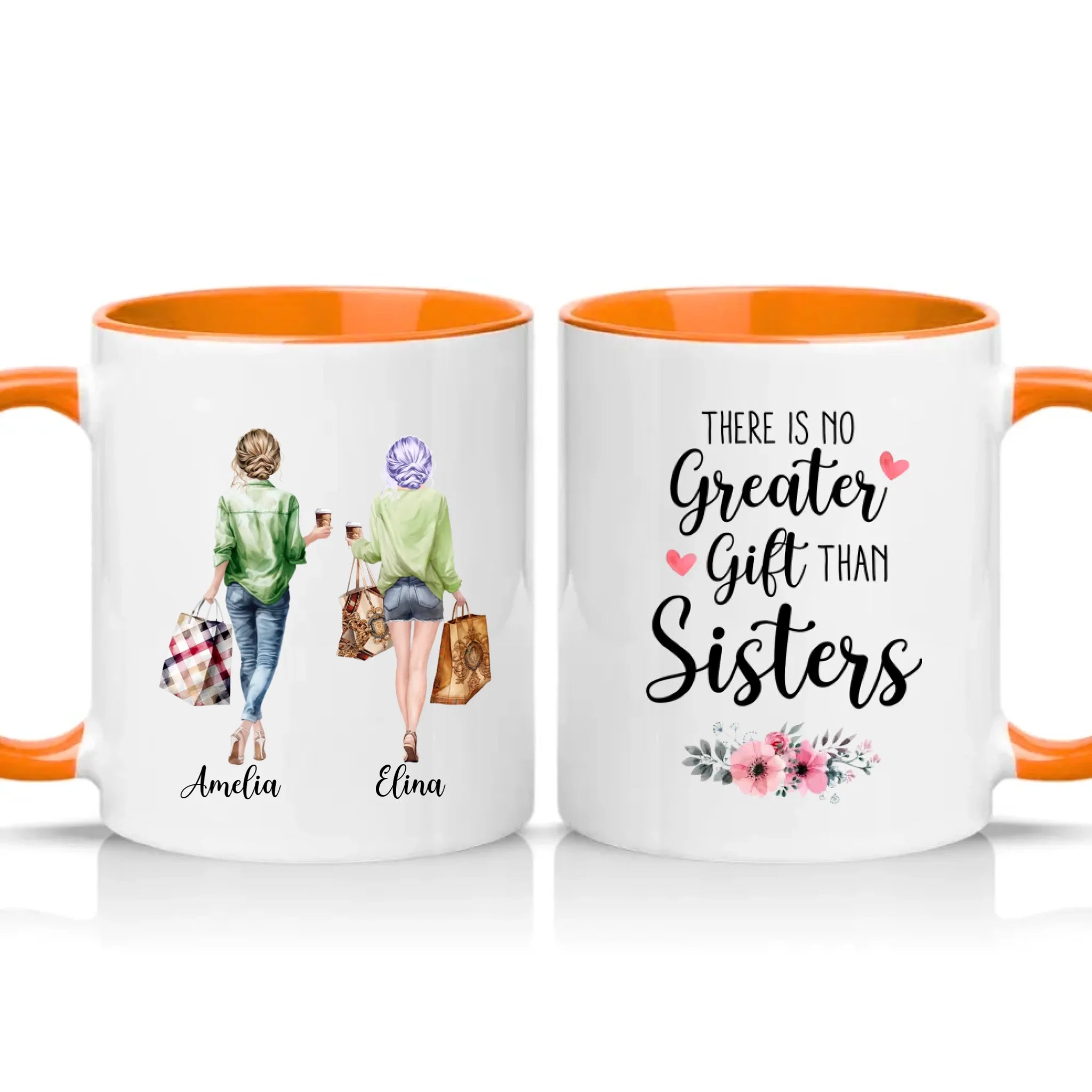 Two Tone 11oz Mug Orange