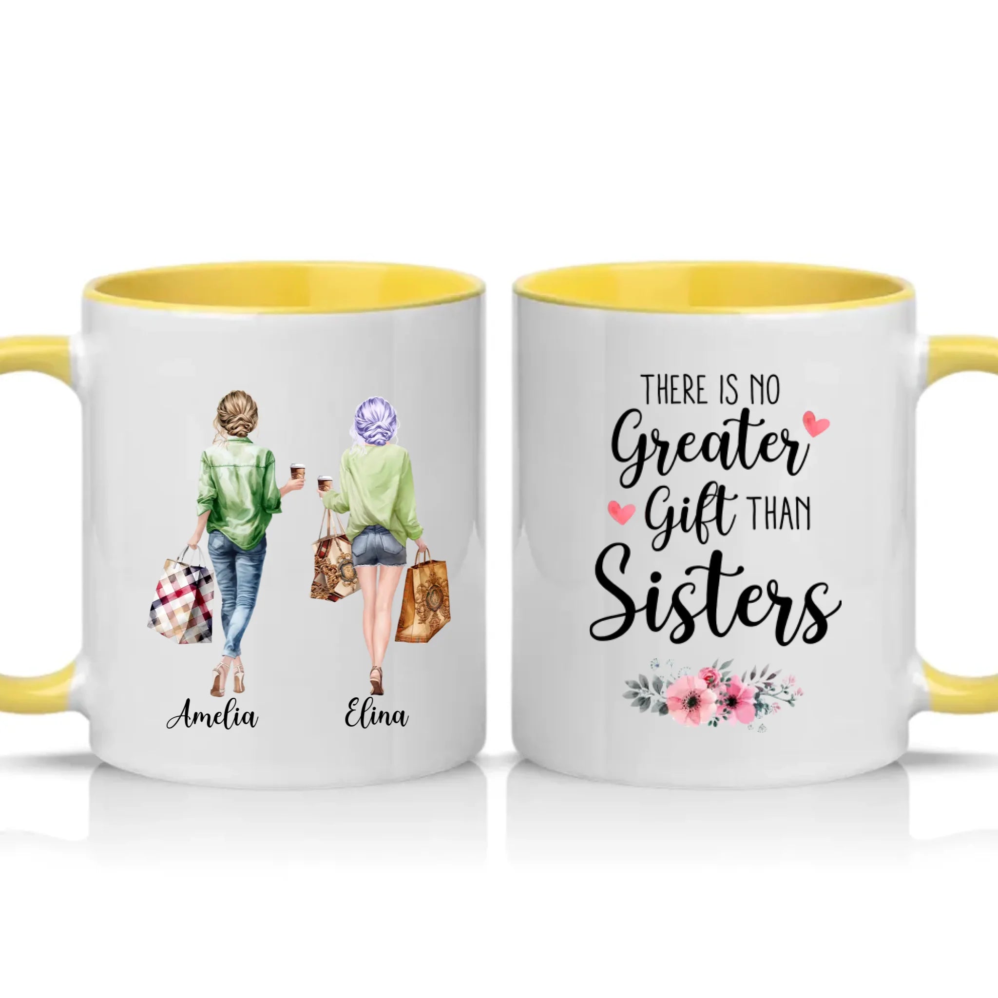 Two Tone 11oz Mug Yellow