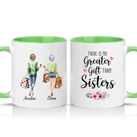 Two Tone 11oz Mug Green