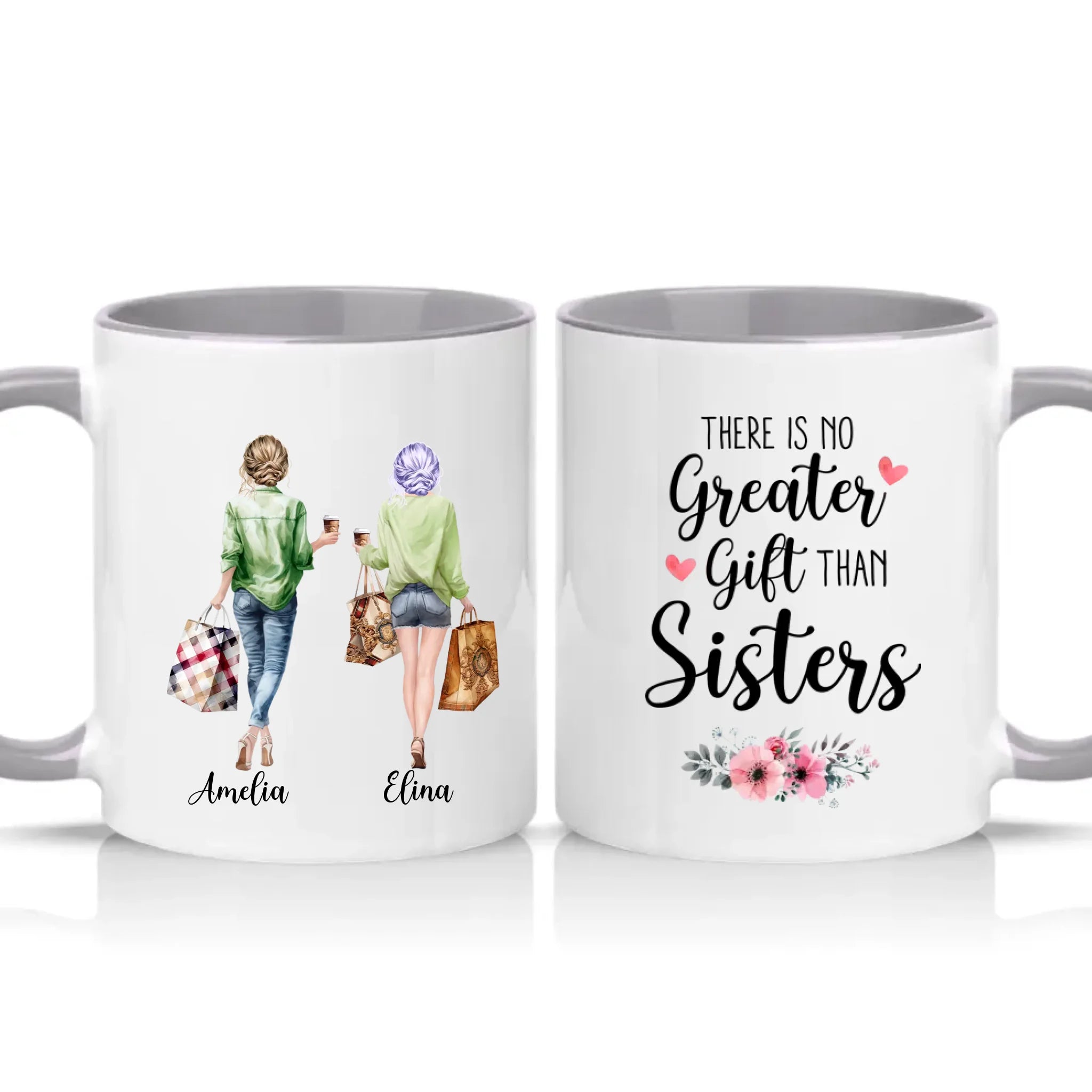 Two Tone 11oz Mug Grey