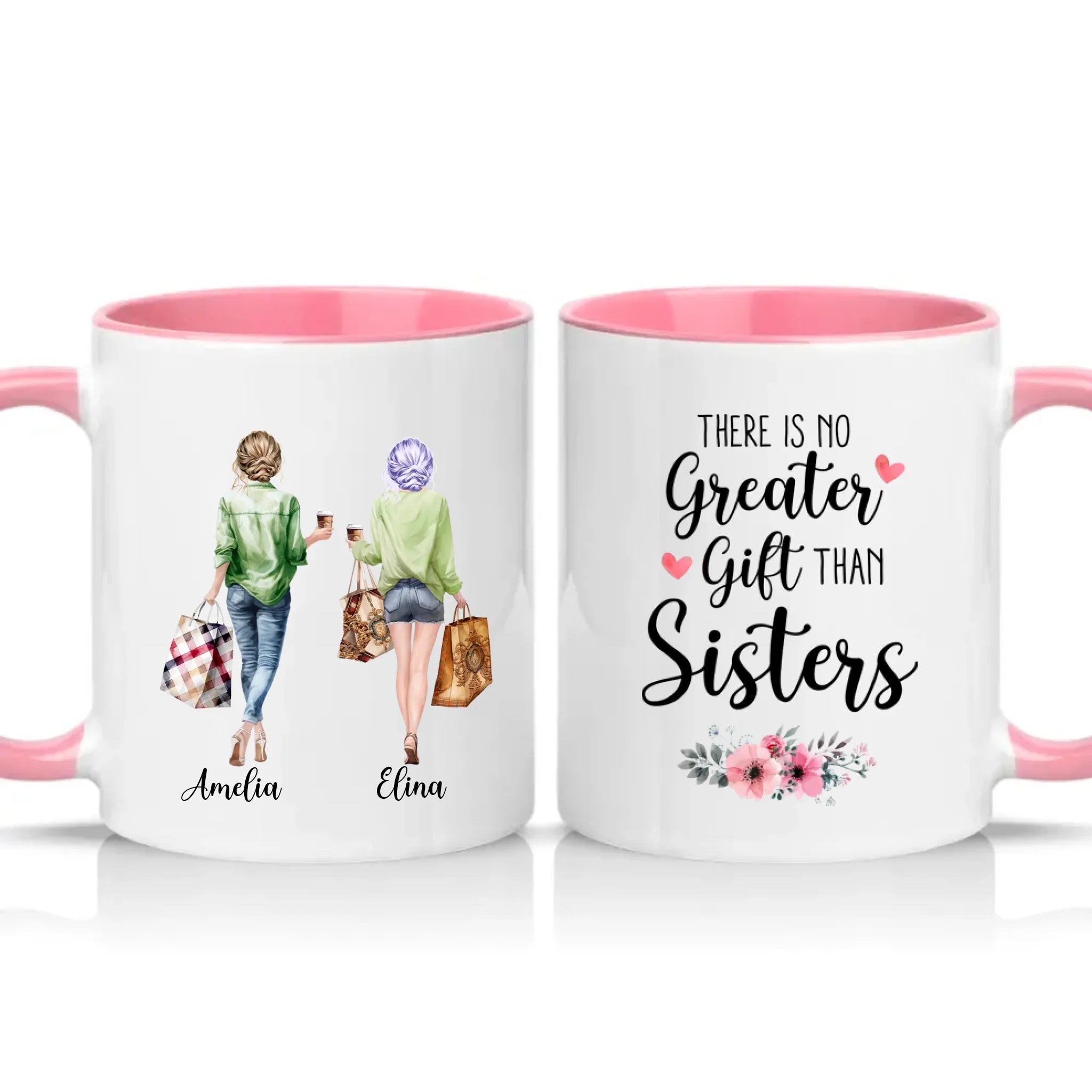 Two Tone 11oz Mug Pink