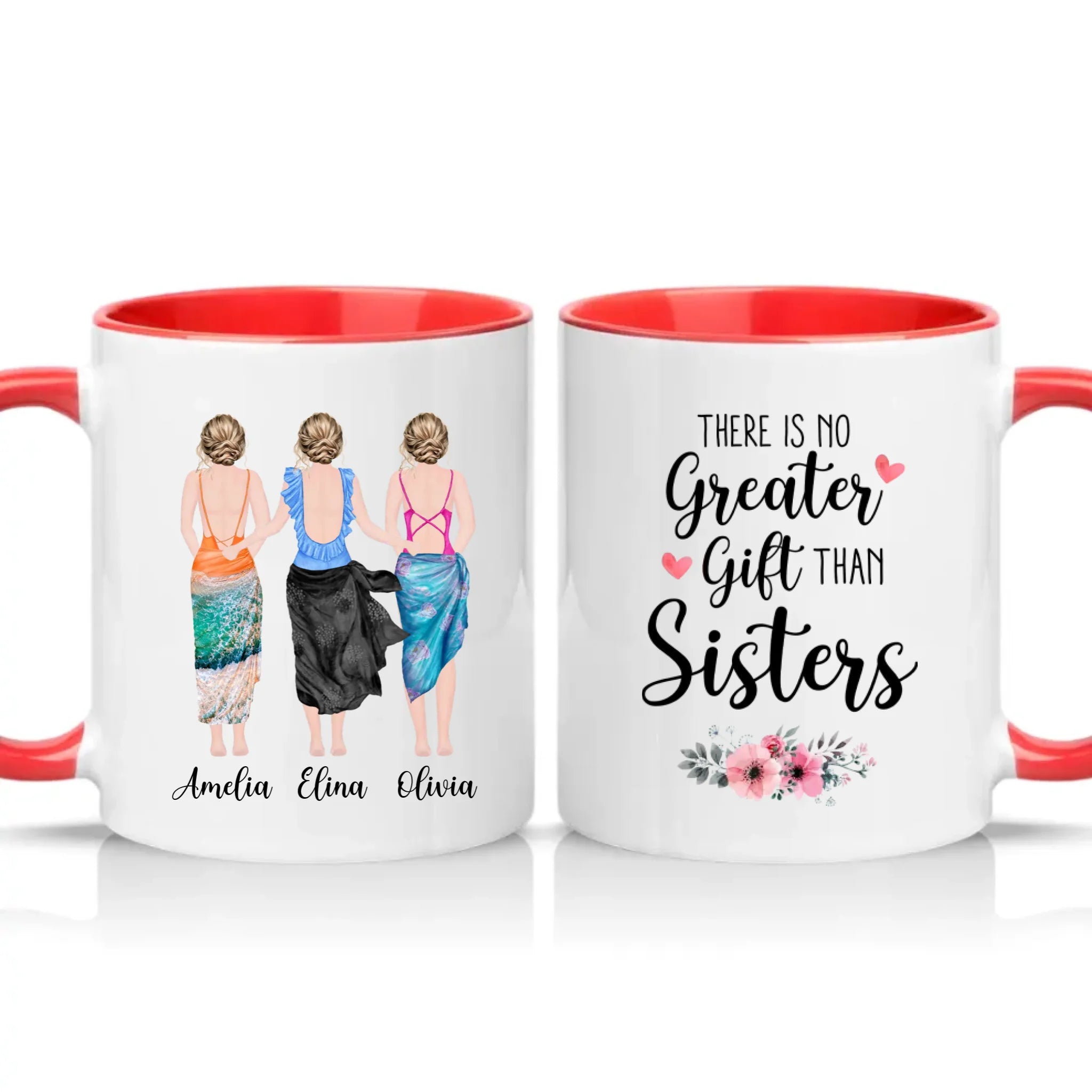 Two Tone 11oz Mug Red