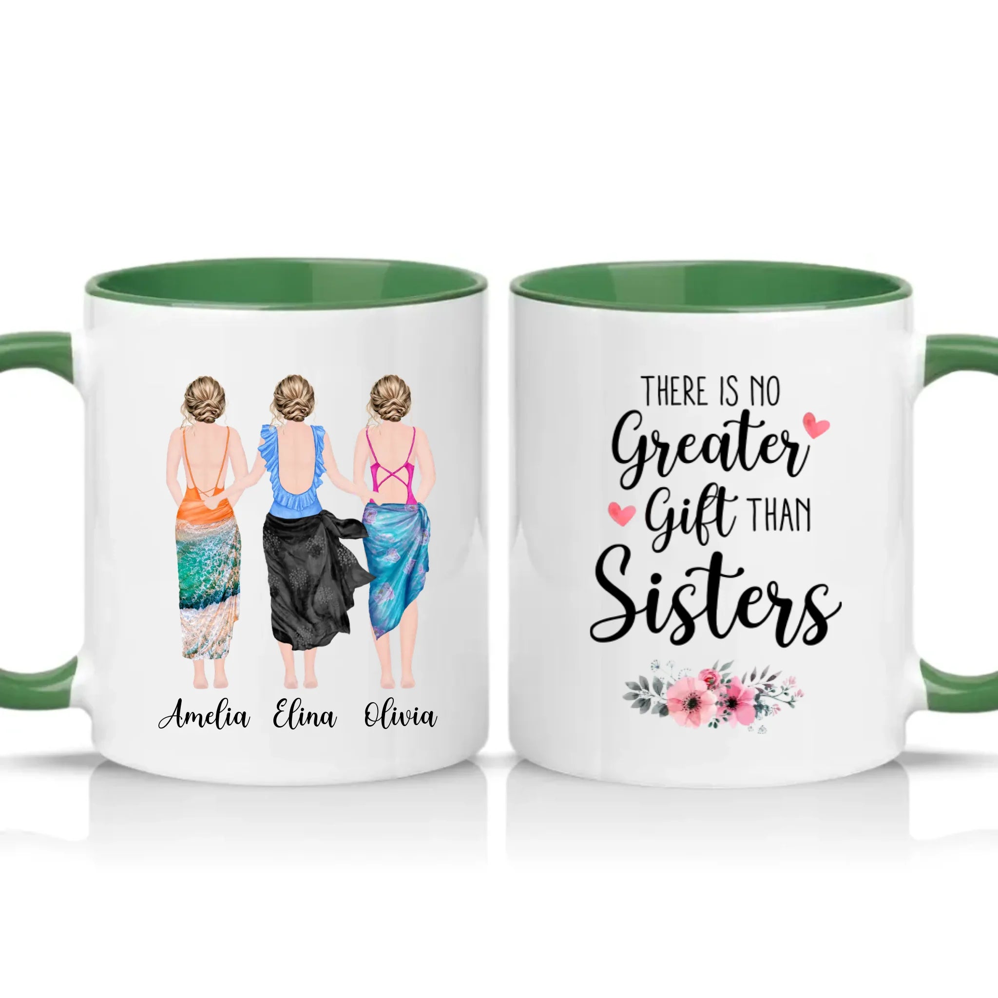Two Tone 11oz Mug Racing Green