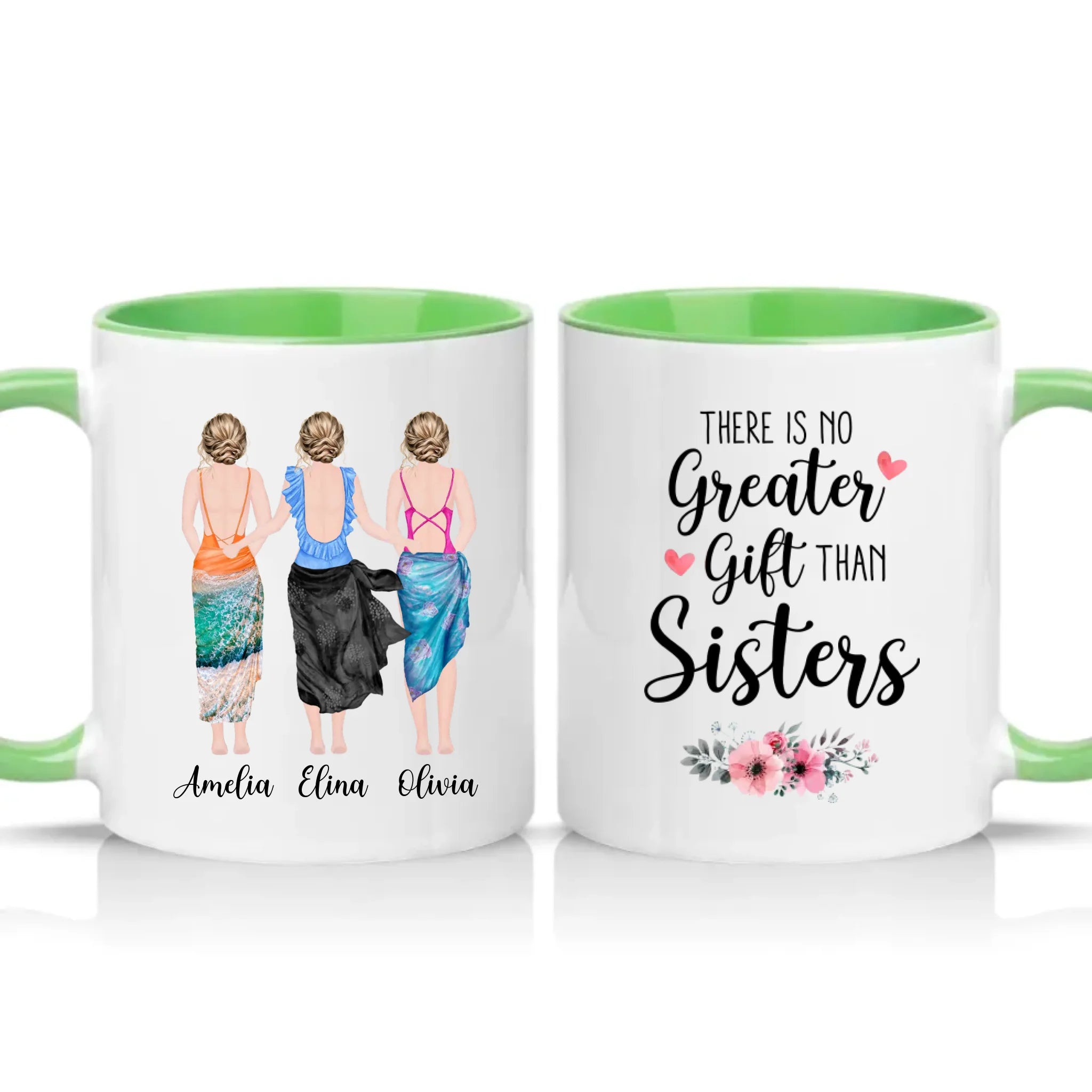 Two Tone 11oz Mug Green