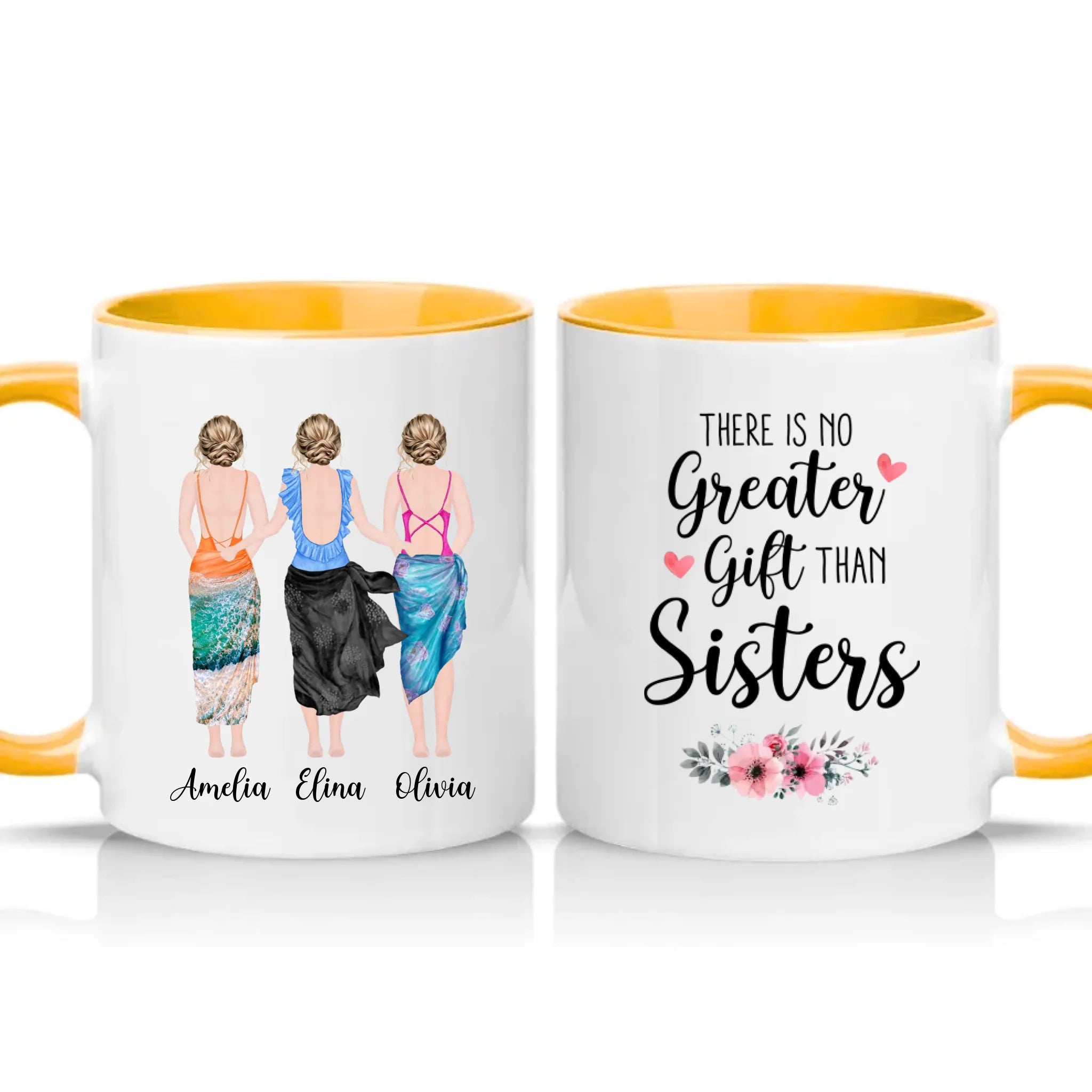 Two Tone 11oz Mug Golden Yellow