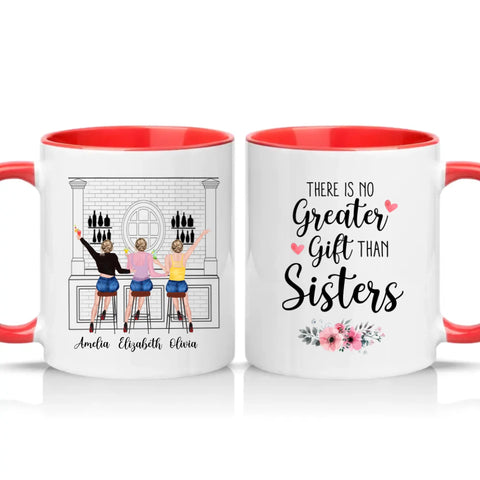 Two Tone 11oz Mug Red