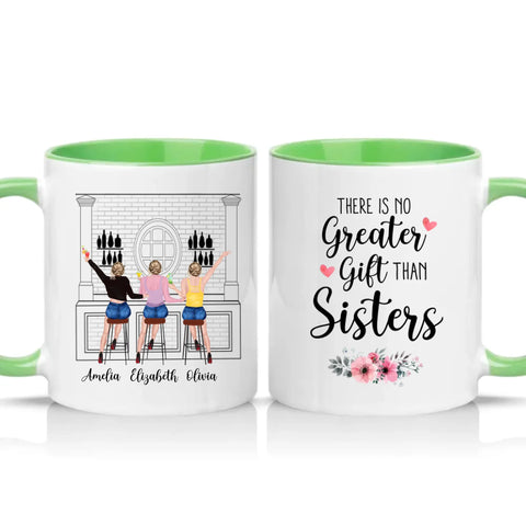 Two Tone 11oz Mug Green