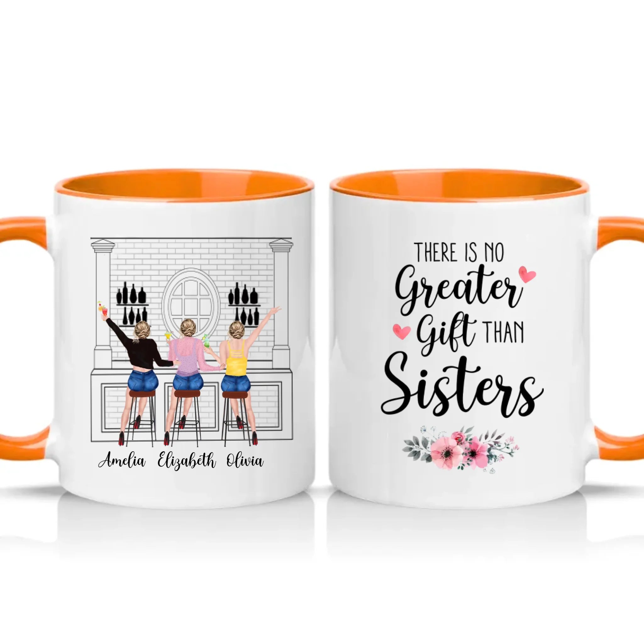 Two Tone 11oz Mug Orange