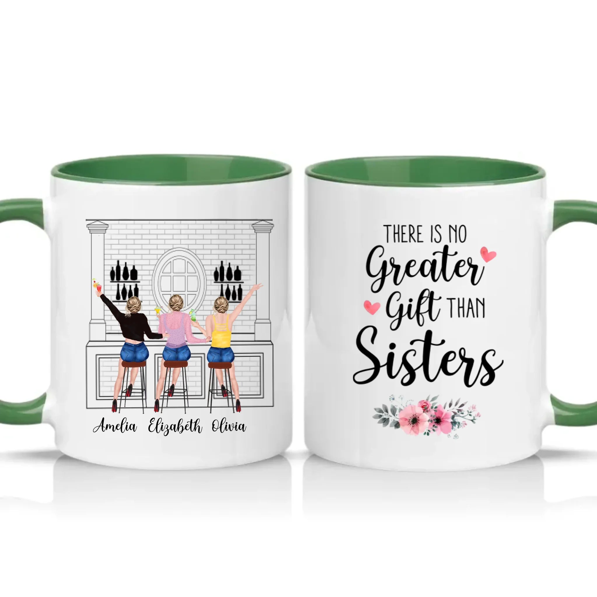 Two Tone 11oz Mug Racing Green