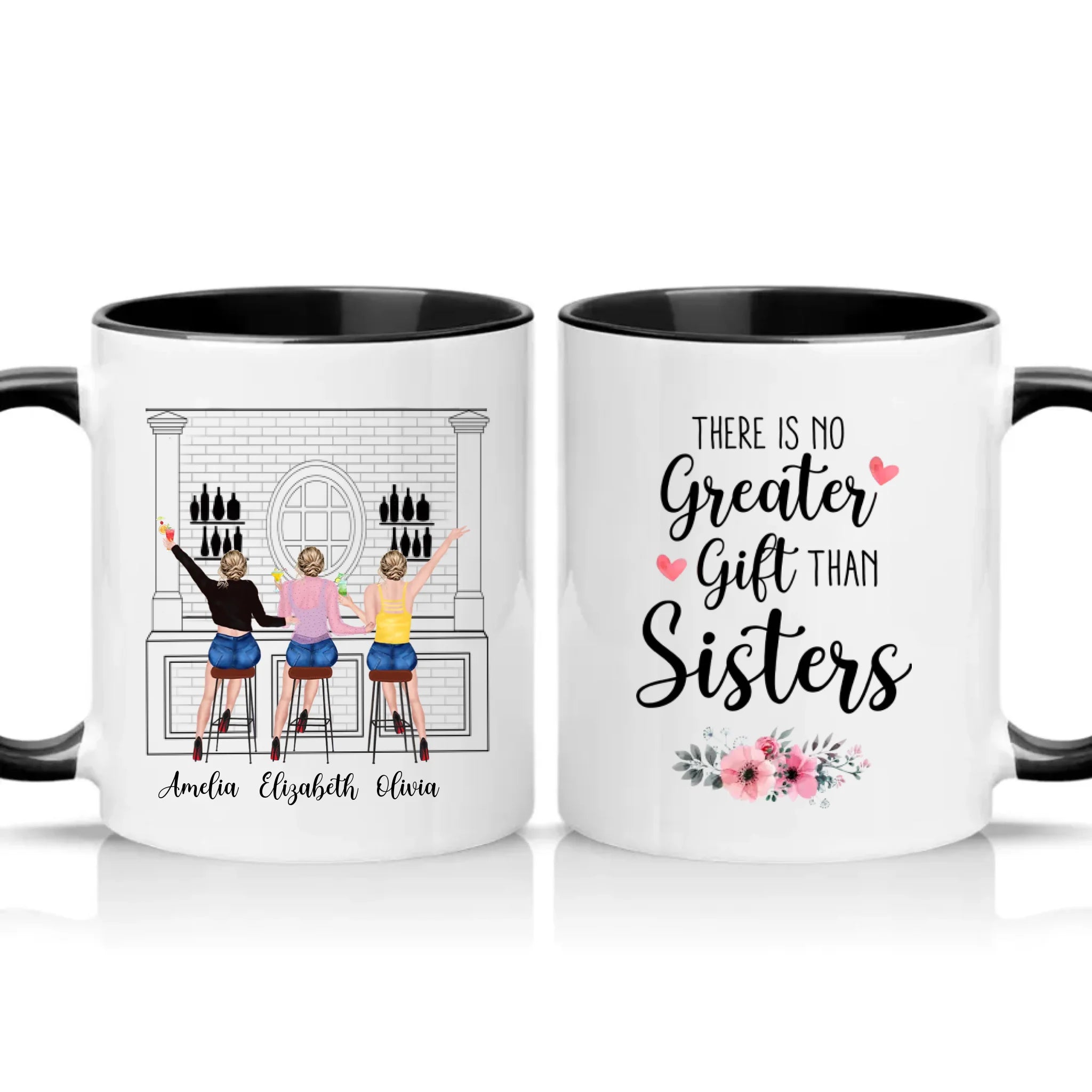 Two Tone 11oz Mug Black