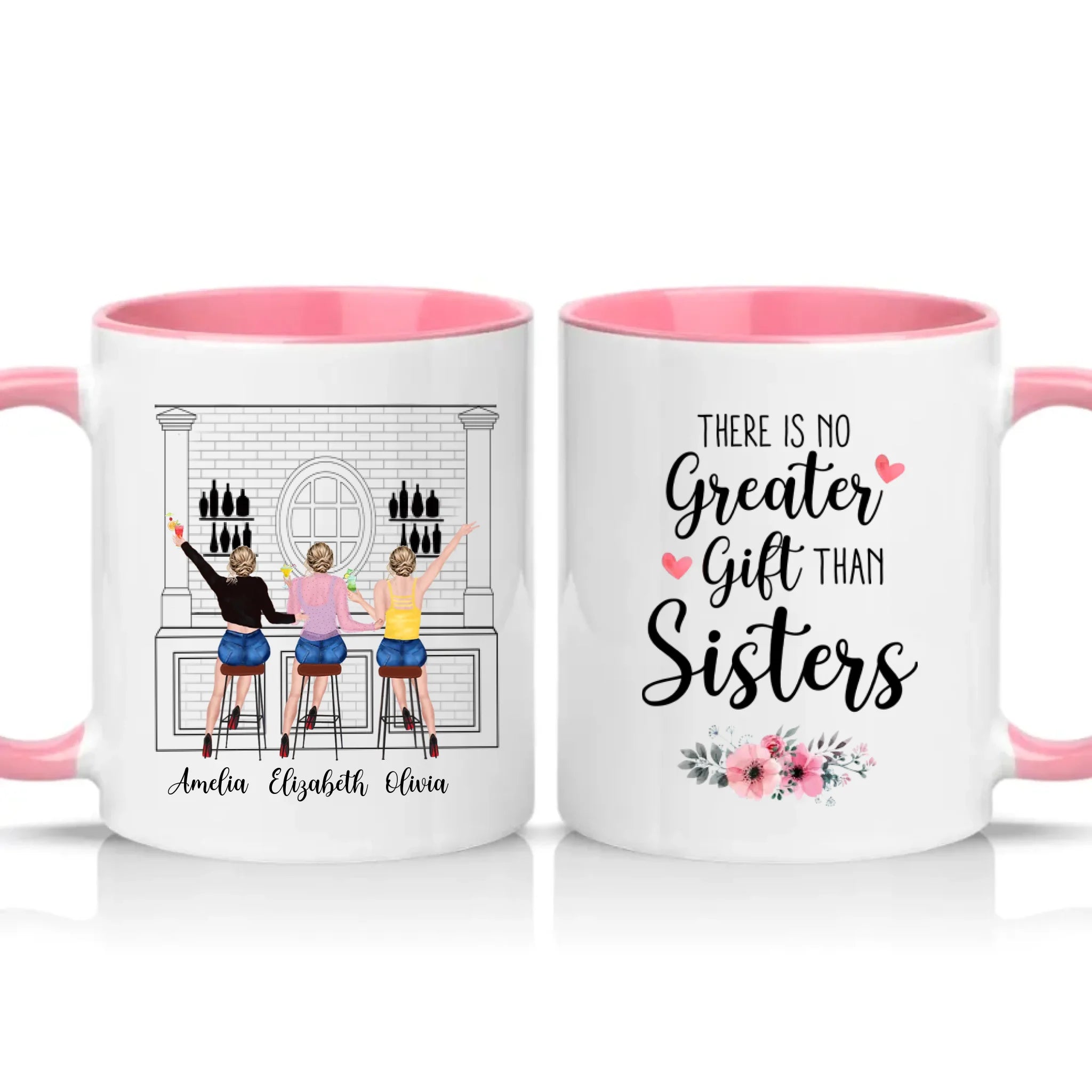 Two Tone 11oz Mug Pink