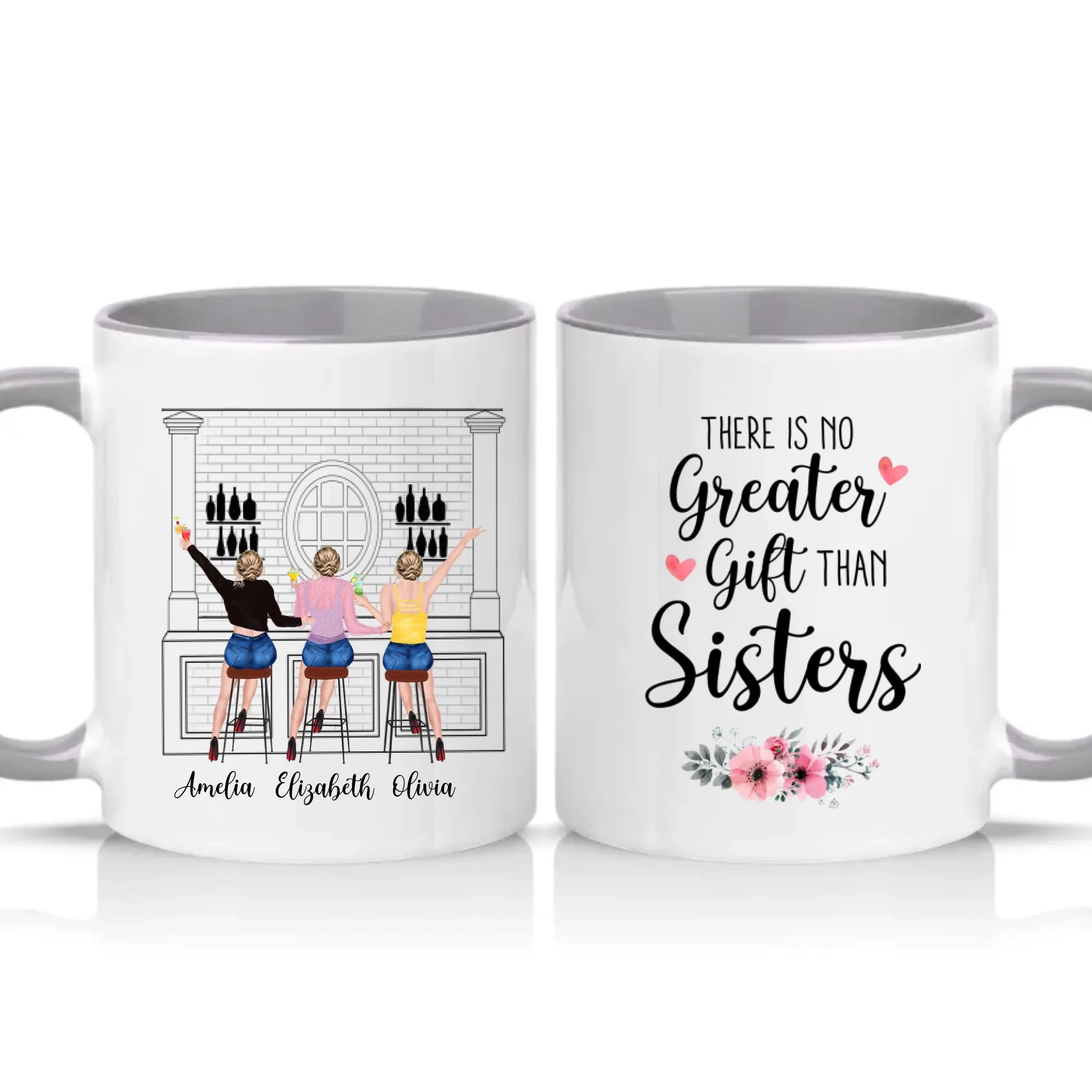 Two Tone 11oz Mug Grey