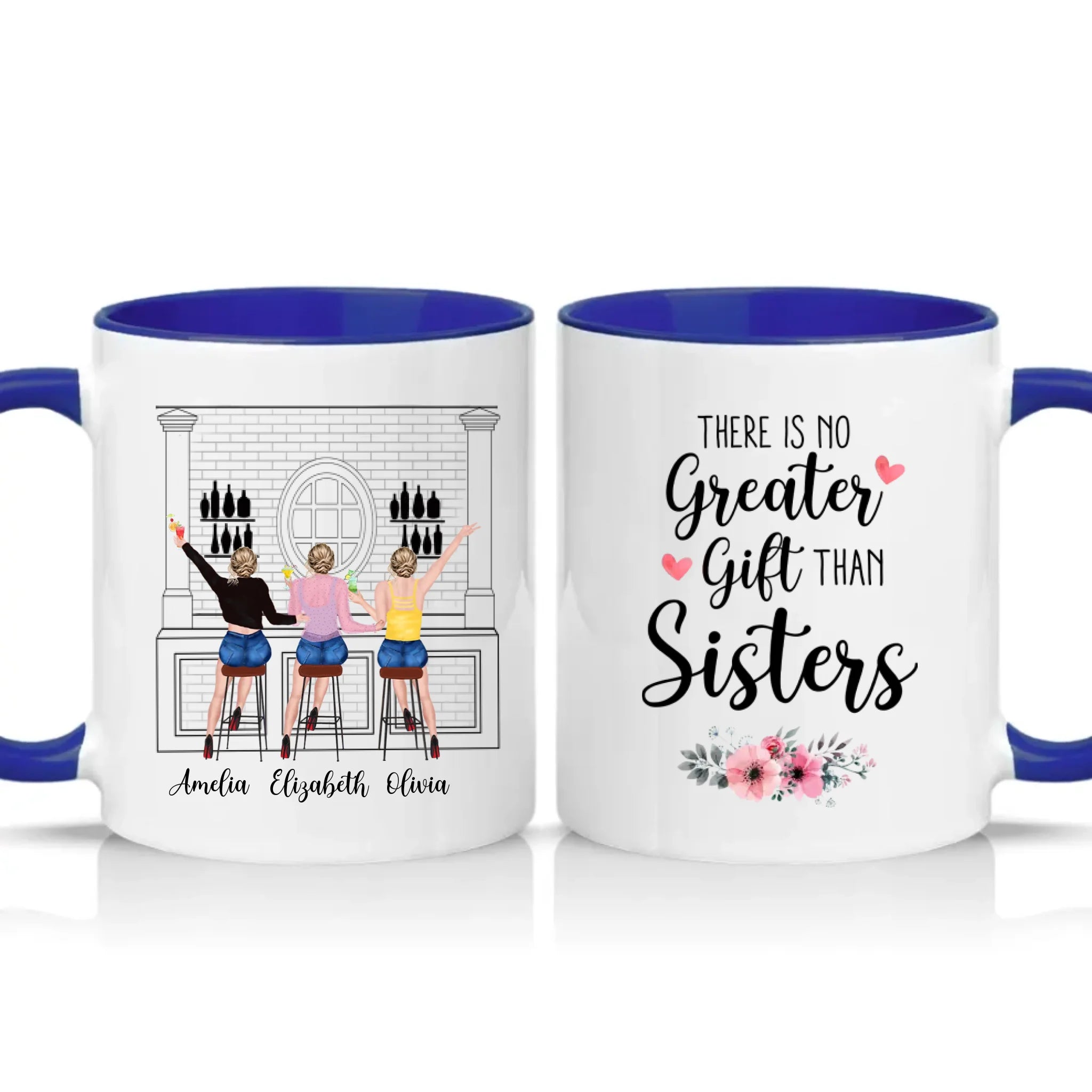 Two Tone 11oz Mug Dark Blue