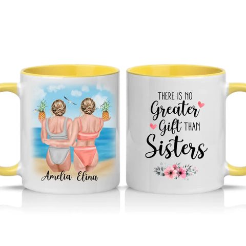 Two Tone 11oz Mug Yellow