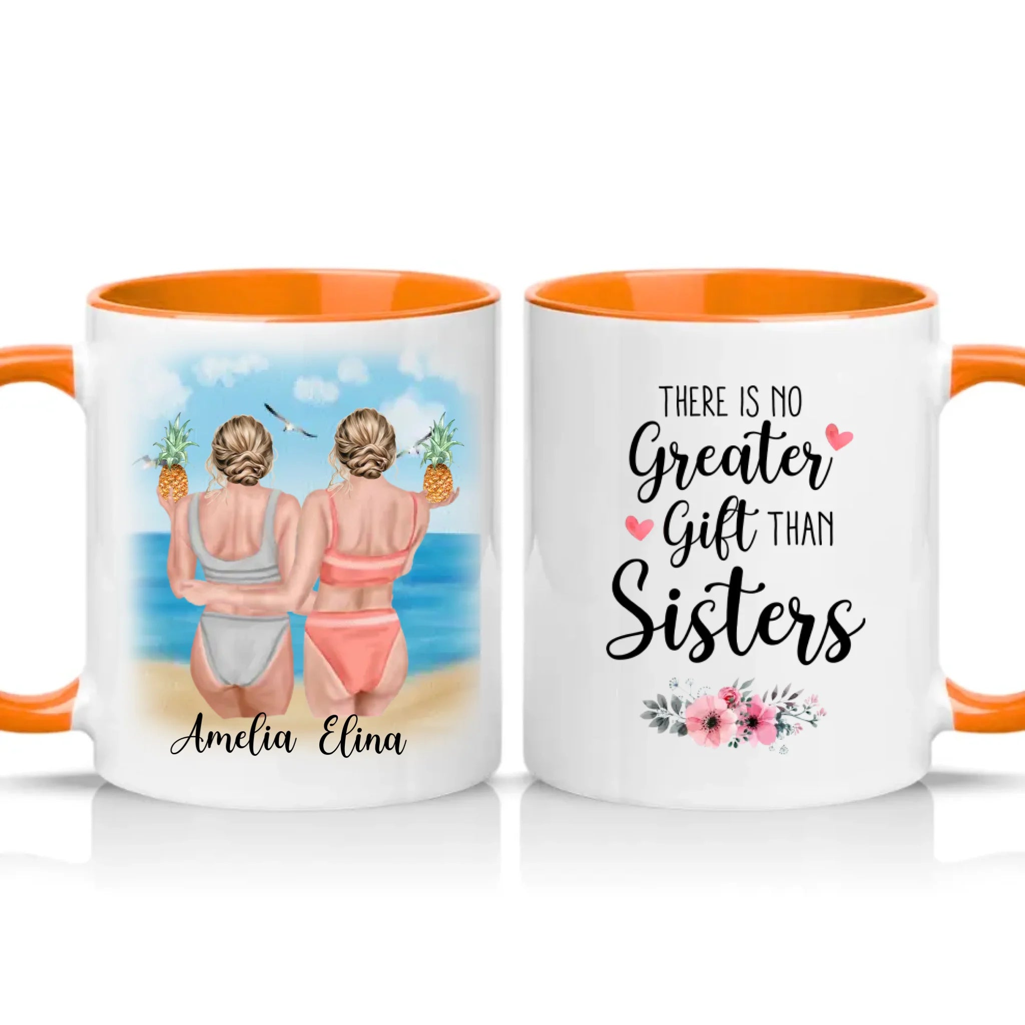 Two Tone 11oz Mug Orange