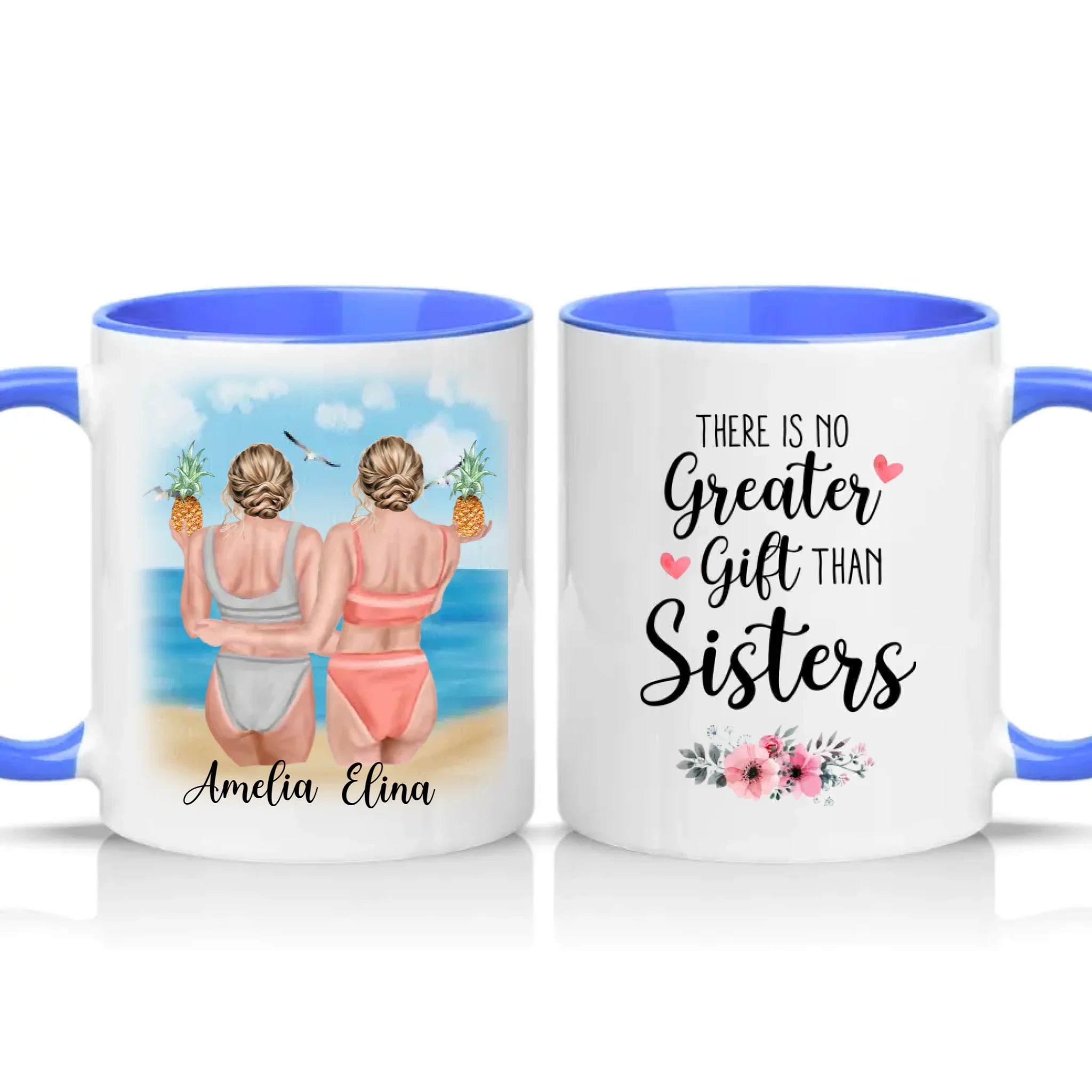 Two Tone 11oz Mug Medium Blue
