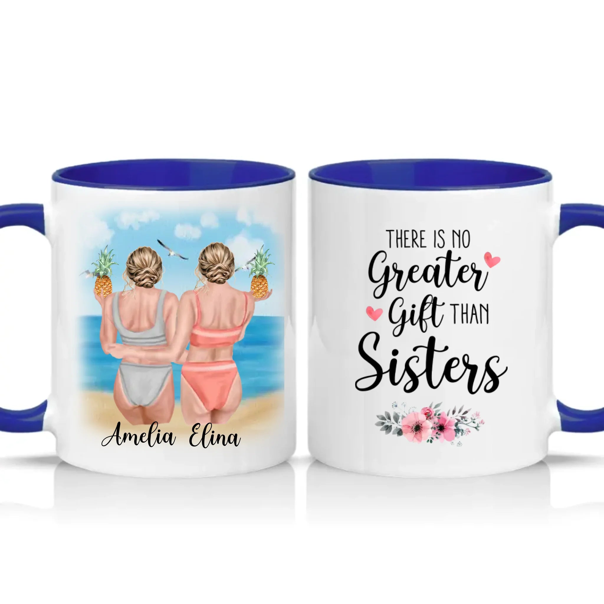 Two Tone 11oz Mug Dark Blue