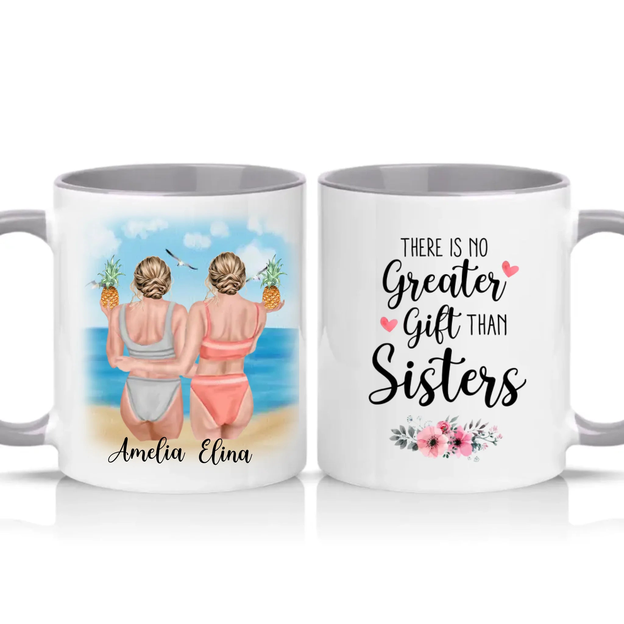 Two Tone 11oz Mug Grey