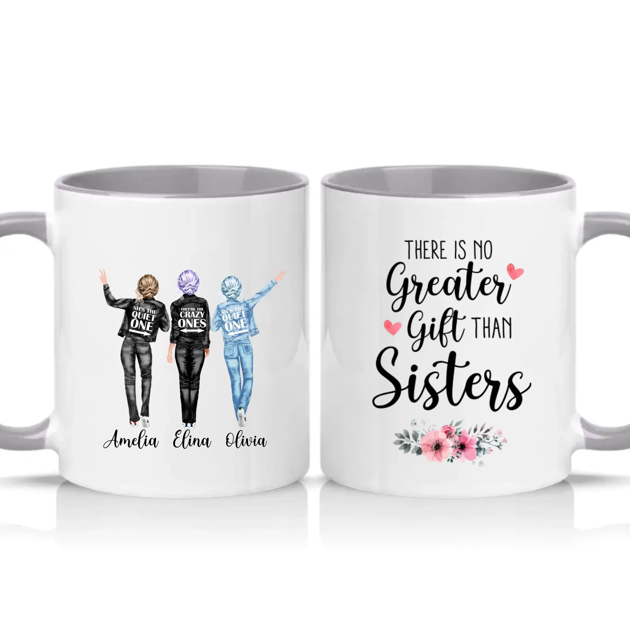 Two Tone 11oz Mug Grey